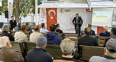 Bursa'nın 17 ilçesinde tarımsal yeni destekleme modeli anlatılıyor