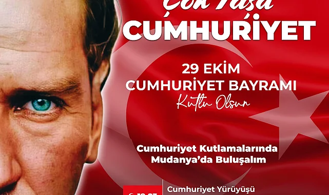 Cumhuriyet'in 101. yaşı Mudanya'da coşkuyla kutlanacak