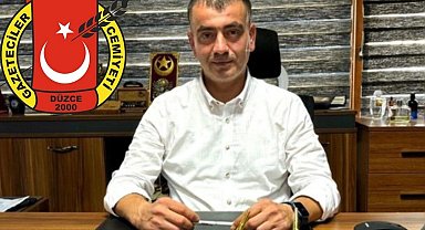 Düzce Gazeteciler Cemiyeti Başkanı 29 Ekim mesajı