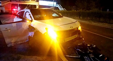 Eski Belediye Başkanının oğlu kaza yaptı