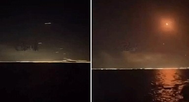 İran'ın İsrail'e attığı füzeler Türkiye'den görüldü