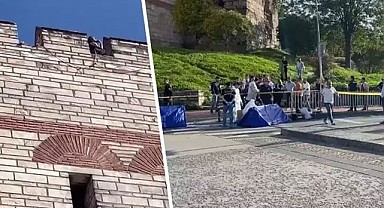 İstanbul'da Vahşet ! Kadının Kafasını Kesip Surlardan Atladı
