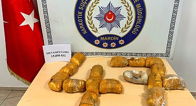 Mardin'de uyuşturucu operasyonu: 15 kilo 850 gram