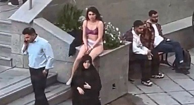 Başörtüsü yasasını Akıl Almaz Protesto