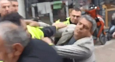 Bursa'da polise yumruklu saldırı