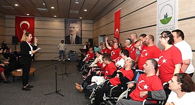 Engelli bireyler Atatürk’ü saygı ve özlemle andı