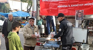 Manisa'dan şehit polis Hasan Akoral'a anma