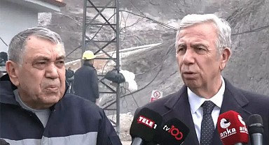 Mansur Yavaş'tan eylem yapan madencileri ziyaret