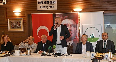 Osmangazi Belediyespor Başkanı Fatih Karayılan, spor basını ile buluştu