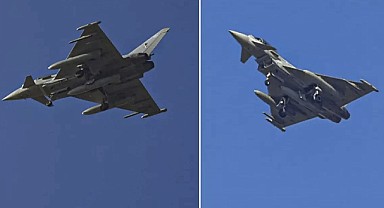 Eurofighter savaş uçakları Ankara'ya indi