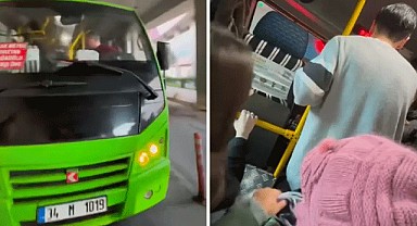 Minibüs şoföründen yolculara tehdit