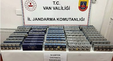 Van'da 860 paket kaçak sigara yakalandı