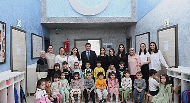 Başkan Aydın miniklerin karne heyecanına ortak oldu