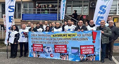 Bursa'da SES'ten Bursa Şubesi Sağlık Bakanlığı'nın Vardiya Sistemi'ne tepki
