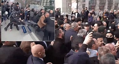 Çağlayan Adliyesi'nin önünde ortalık karıştı