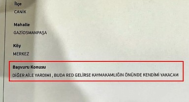 Kaymakamlığı Tehdit Etti