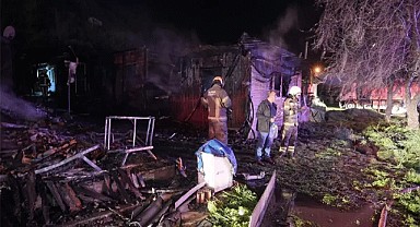 Bursa'da 18 ev kül oldu