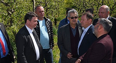 Başkan Aydın zirai don mağduru çiftçileri yalnız bırakmadı