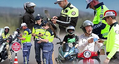 5,5 ayda 'kask'tan 475 bin sürücüye işlem!