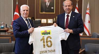 Başkan Bozbey'den KKTC Cumhurbaşkanı Tatar'a ziyaret