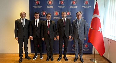 BAŞKAN IŞIK’TAN AB DAİMİ TEMSİLCİSİ KAYMAKÇI’YA ZİYARET