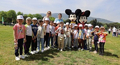 Bursa Uluslararası Spor Festivali’nde çocuklar doyasıya eğlendi