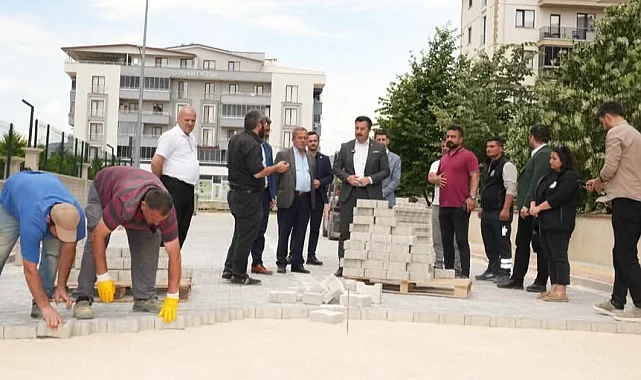 Bursa Yenişehir'de yol çalışmaları hız kesmeden devam ediyor