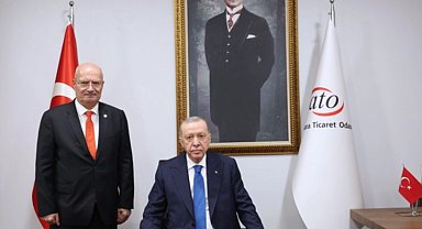Cumhurbaşkanı Erdoğan'dan ATO'ya ziyaret