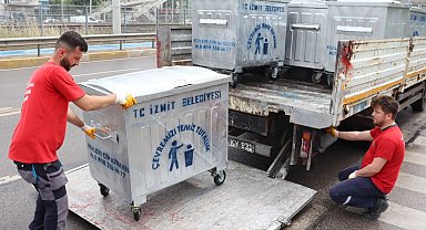 Daha temiz İzmit için yeni konteynerler sahada