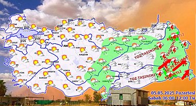 Doğu ve Güneydoğu'ya toz taşınımı uyarısı!