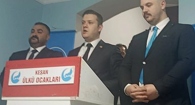 Edirne'de Keşan Ülkü Ocakları'nda görev değişimi