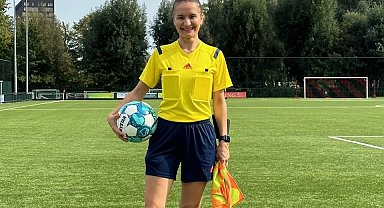 FIFA kokartlı kadın hakem Türkiye'de ilke imza attı