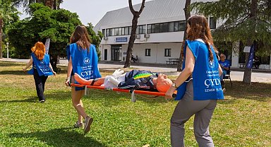 İlk Yardım Uygulama Turnuvası'nda zamanla yarıştılar