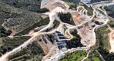 İznik Barajı'nda çalışmalar hızla ilerliyor! DSİ İznik Barajı'nda hız kesmiyor!