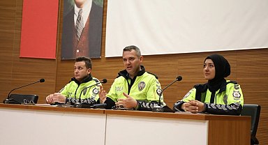 Kayseri Melikgazi personeline trafik güvenliği eğitimi
