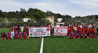 KKTC'li minikler Antalya Kumluca'da dostluk maçında