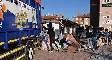 Konya Selçuklu'da okullar sıfır atık için yarıştı... 222 bin kilo atık toplandı
