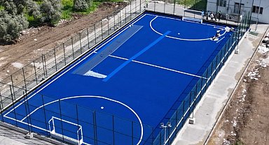 Muğla Yatağan'da çim hokeyi sahası tamamlandı