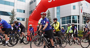 Sporcular 8. kez şehitler için pedal çevirdi