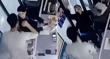 Zincir markette kadına şiddet!
