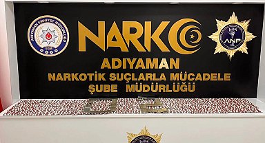 Adıyaman'da 3.332 sentetik hapla yakalanan şahıs tutuklandı
