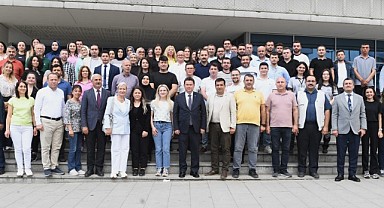 Başkan Aydın mesai arkadaşları ile bayramlaştı...