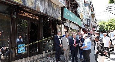 Başkan Mustafa Bozbey'den yangında zarar gören bölgelere ziyaret