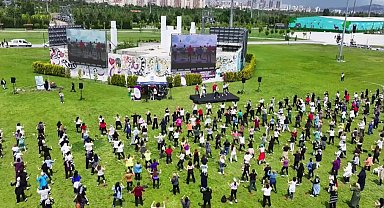 Başkentli kadınlar Guinness için ter döktü