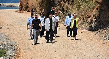 Bursa Gemlik'te yeni sahil yolu için altyapı hazırlığı