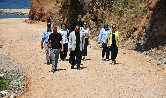 Bursa Gemlik'te yeni sahil yolu için altyapı hazırlığı