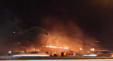 Bursa Mudanya Yolu'nda alevler yükseldi! Çağrışan'da yangın paniği!