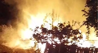 Bursa Mudanya'da bağ evinde yangın!