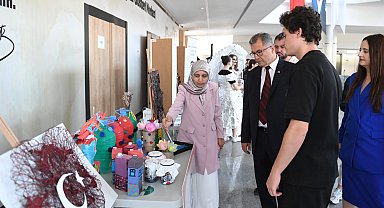 Bursa Osmangazi'de öğrenciler atık toplamak için yarıştı