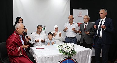 Bursa'da hastanede duygusal nikah